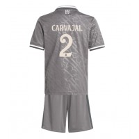 Maglia Calcio Real Madrid Daniel Carvajal #2 Terza Divisa Bambino 2024-25 Manica Corta (+ pantaloncini)